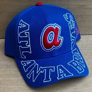 MITCHELL & NESS MLB ATLANTA BRAVES RETRO SPELL OUT SNAPBACK HAT NEW (RARE)